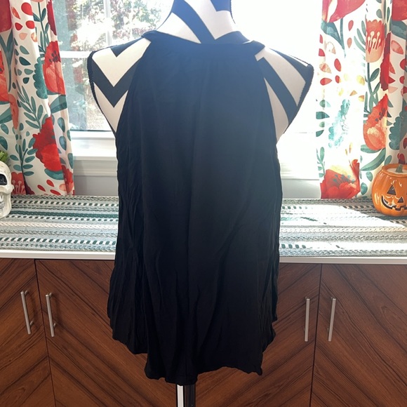 Torrid Rayon Slub Button Front Halter Sleeveless Top Size 00 - Picture 6 of 11